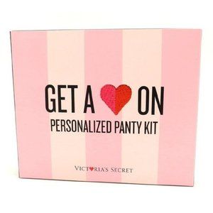 Victoria's Secret "Get A Heart On" Personalized Panty Kit One Size Fits Most